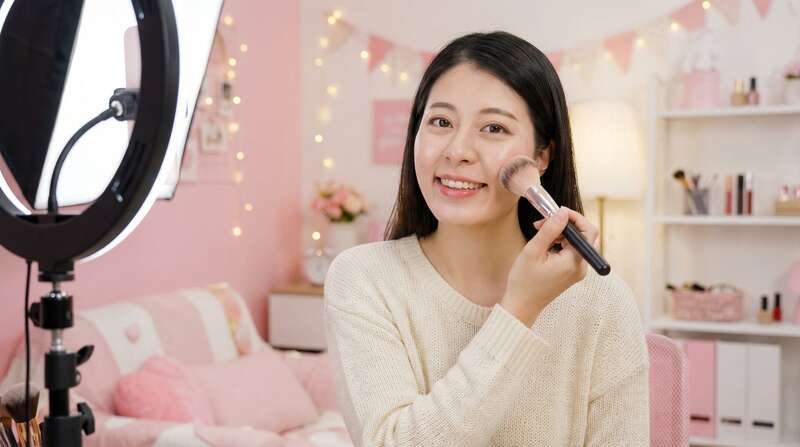 国产自拍美妆视频教程